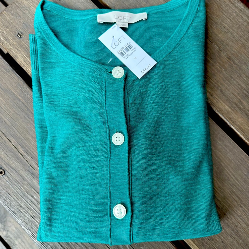 Ann Taylor Loft cardigan sweater, new with tags, size Medium